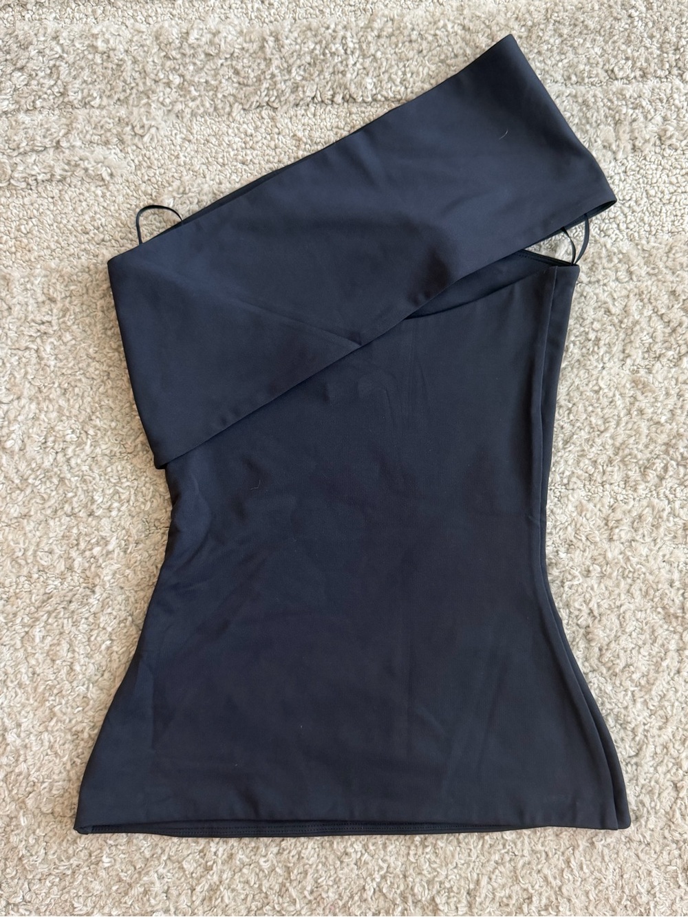 NWT Aritzia Size XS Contour Holograph Top in Dark Night Navy - Picture 3 of 7